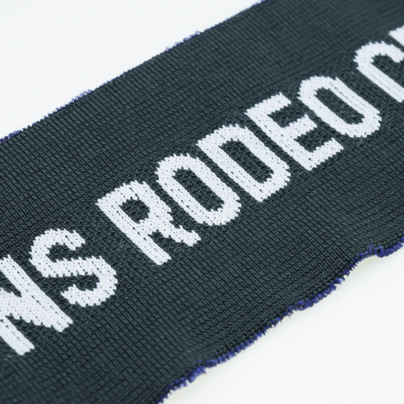 Fashion Polyester Spandex Letter Jacquard Rib Fabric de îmbrăcăminte