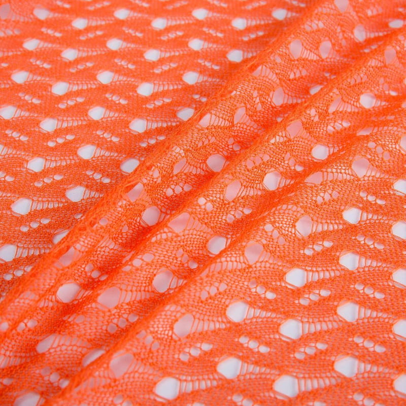 Model roșu Hollow Jacquard Material de îmbrăcăminte cu nervuri respirabile